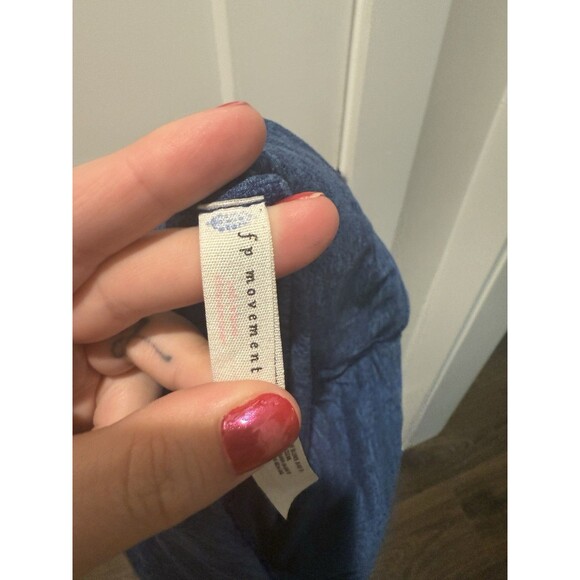 Free People Movement Halo Cutout Leggings Women's Medium Blue Yoga Activewear - Picture 5 of 6